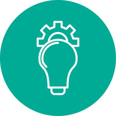 Ampul ikonu vektör illüstrasyonu. fikir simgesi