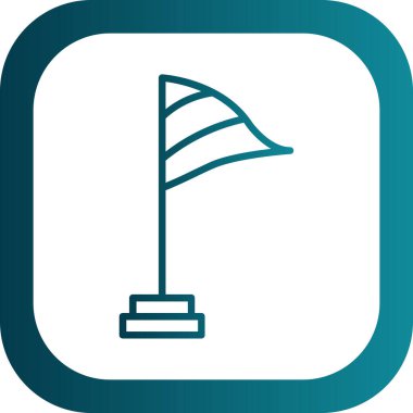 Bayrak simgesinin vektör illüstrasyonu