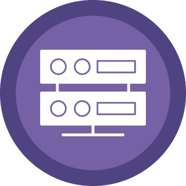 sunucu simgesi, vektör illüstrasyonu basit tasarım