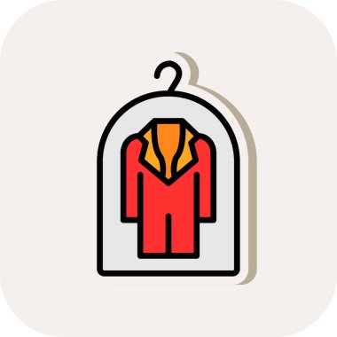 Modern ceket simgesinin vektör çizimi