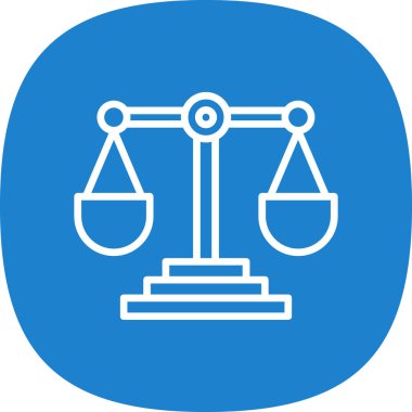 Adalet ölçekler kutsal kişilerin resmi, vektör çizim