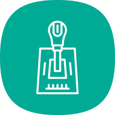 Ampul simgesi soyut bir grupta izole edildi