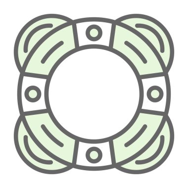 Hayat kurtarıcı. Web simgesi basit illüstrasyon