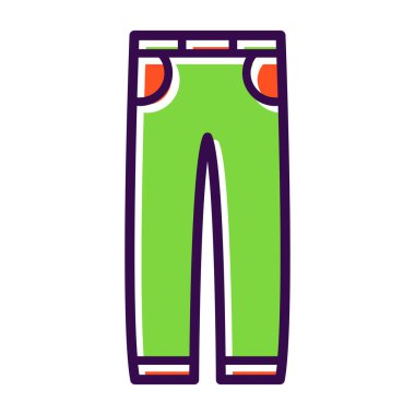 pantolon simgesi vektör illüstrasyonu