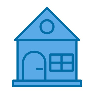 Ev vektör tasarımı. Ev düz simgesi 