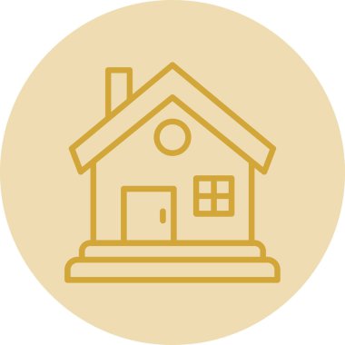 Ev vektör tasarımı. Ev düz simgesi 