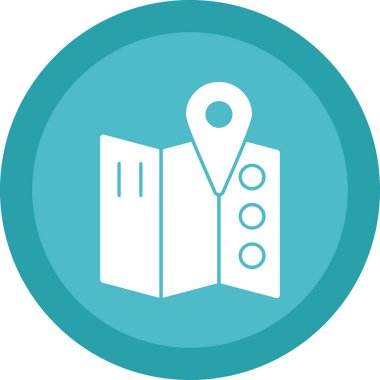 harita pin konumu simgesi düz biçimli