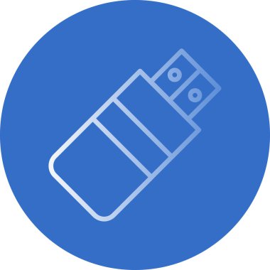 Usb satır simgesi. Tasarım için web şarkısı.