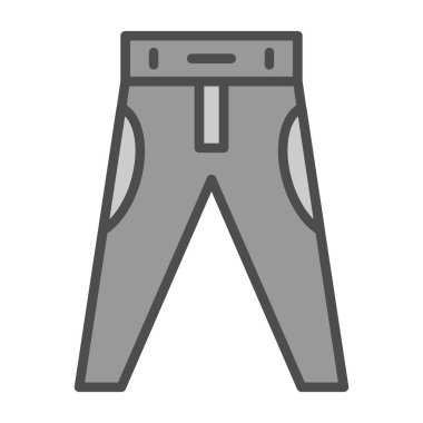 pantolon simgesi, modern vektör illüstrasyonu 