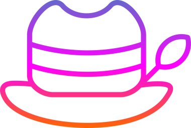 Şapka. Web simgesi basit illüstrasyon