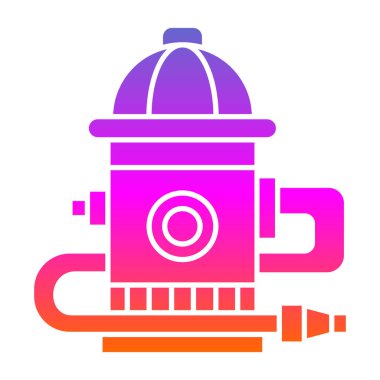 yangın musluğu simgesi vektörü 