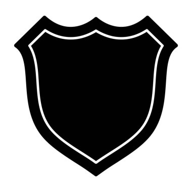 kalkan simgesi, vektör illüstrasyonu basit tasarım