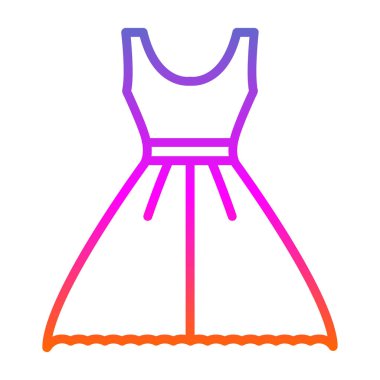 Elbise. Web simgesi basit illüstrasyon 