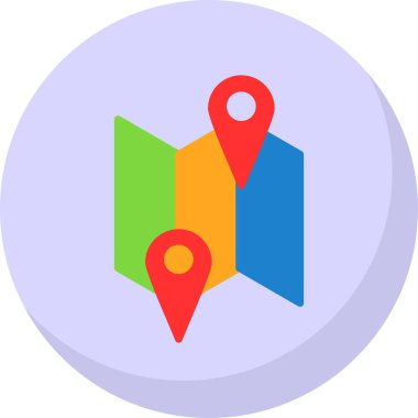 harita pin konumu simgesi düz biçimli