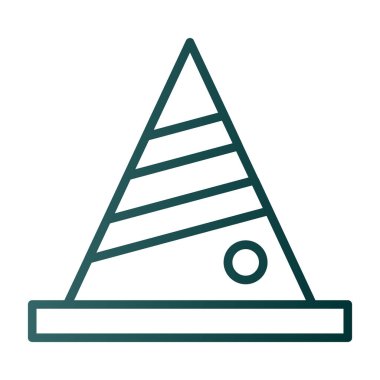 kolayca düzenleyebilen veya düzenleyebilen piramit vektör simgesi