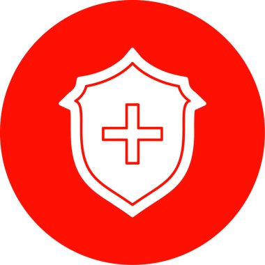 kalkan simgesi, basit vektör illüstrasyon tasarımı