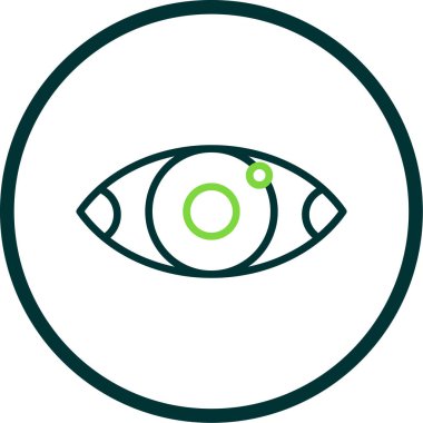 Göz düzlüğü simgesi, vektör çizimi