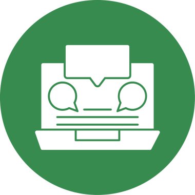 bilgisayar izleyici vektör çizgisi simgesi