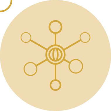 ağ simgesi, vektör illüstrasyonu basit tasarım