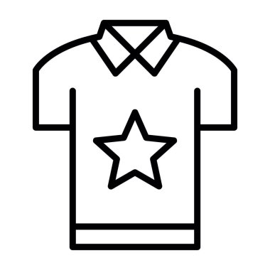 Gömlek simgesi vektör çizimi çizimi