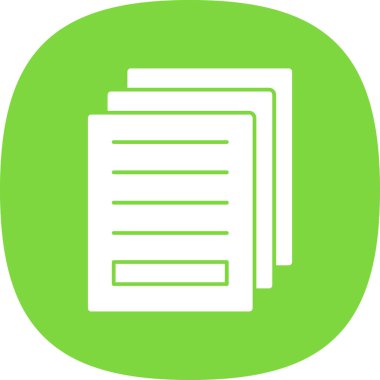 Belge. Web simgesi basit illüstrasyon