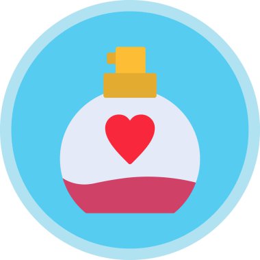 Parfüm ikonu vektörü. beyaz arkaplanda izole edilmiş çizgi film vektör işareti.