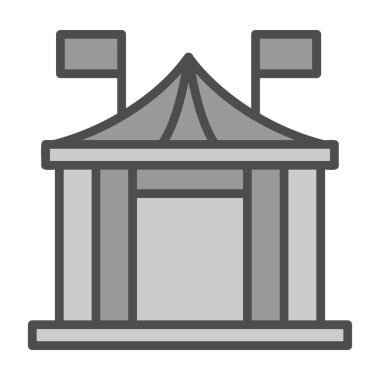 Sirk çizgisi vektör simgesi