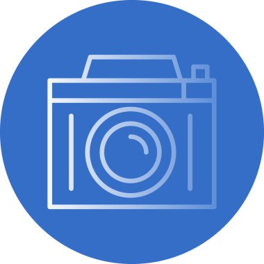 Kamera. Web simgesi basit illüstrasyon