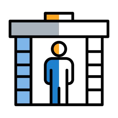 Mağaza. Web simgesi basit illüstrasyon