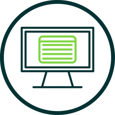 bilgisayar simgesi vektör illüstrasyonu