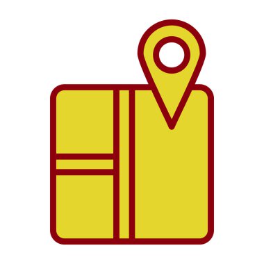 harita pin konumu simgesi düz biçimli