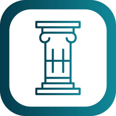 Sütun. Web simgesi basit illüstrasyon