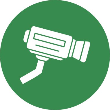 CCTV kamerası. Web simgesi basit illüstrasyon