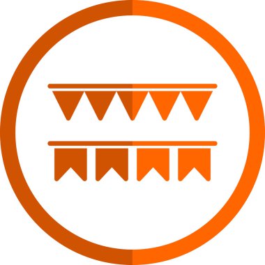 Dekoratif bayrakların vektör çizimi