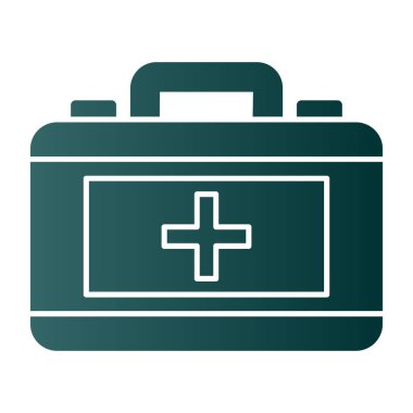 ilk yardım kiti vektör simgesi 