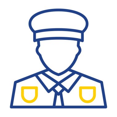 Kaptan simge vektör çizim