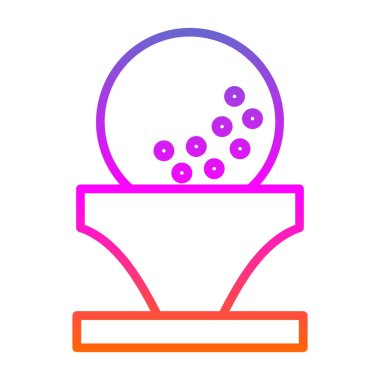 Golf topu web simgesi, basit tasarım