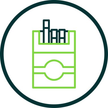 sigara ikonu vektör illüstrasyonu 