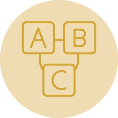 b & c simge vektör çizimi