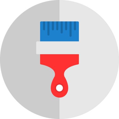 fırça web simgesi basit illüstrasyon