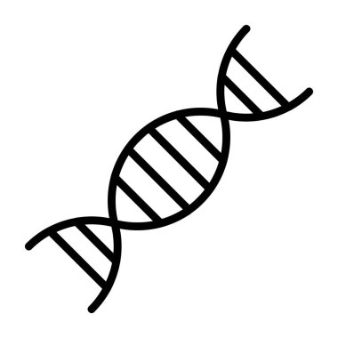 DNA sembolü izole edilmiş simge tasarımı