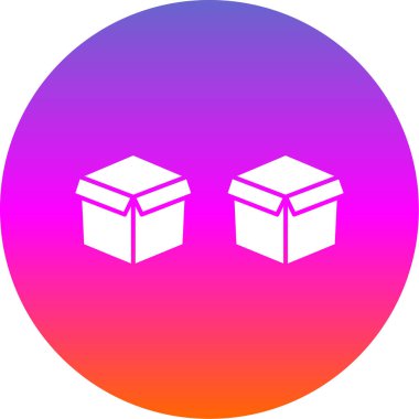 kutu web simgesi vektör illüstrasyonu