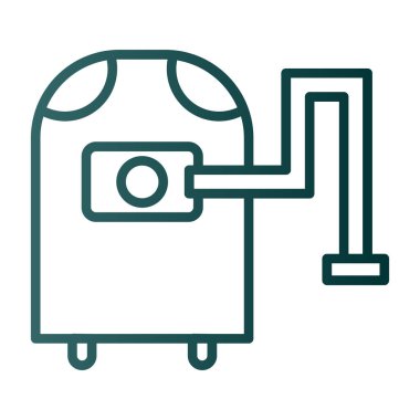 elektrik süpürgesi renk çizgisi simgesi.