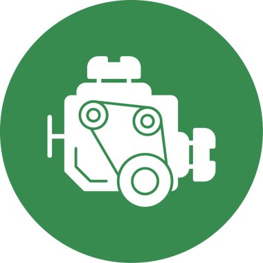 motor simgesi, vektör illüstrasyonu basit tasarım