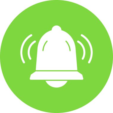 Bir çan simgesinin vektör illüstrasyonu  