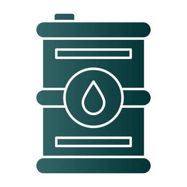 Benzin istasyonu ikonu. Web tasarımı için benzin istasyonu vektör simgesinin basit çizimi