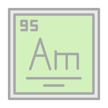 Kimyasal yetersizliğin modern simgesinin vektör çizimi
