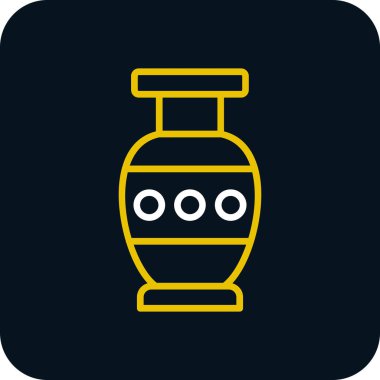 Güzel vazo simgesinin vektör illüstrasyonu             