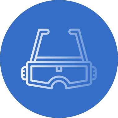 Artırılmış Gerçeklik Gözlüğü simgesinin vektör çizimi