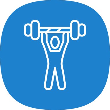 Bir spor salonu simgesinin vektör çizimi